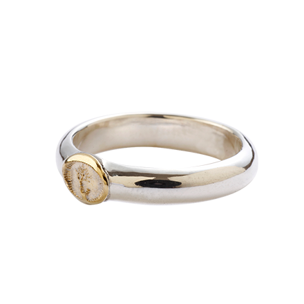 Half Round Gold Ring