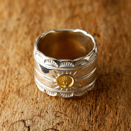 Wild Wood Sun Ring Wide