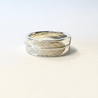 Carving Feather Ring