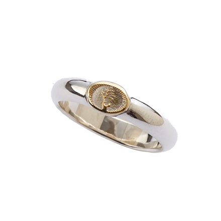 Half Round Gold Ring