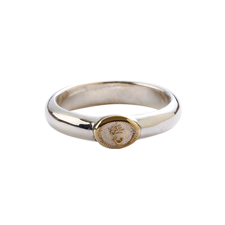 Half Round Gold Ring
