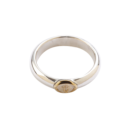 Half Round Gold Ring