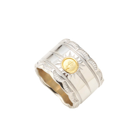 Wild Wood Sun Ring Wide