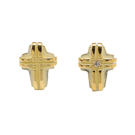 Cross Pierce Gold & Diamond