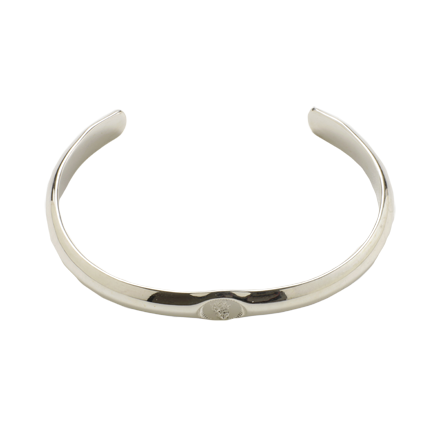 Round Silver Bangle