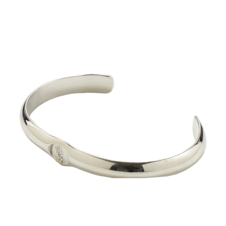 Round Silver Bangle