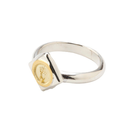 Square Gold Medal Ring