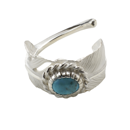 Feather Ring M Turquoise