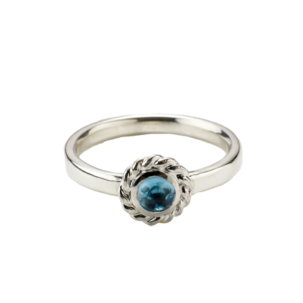 Torsion Ring Bluetopaz