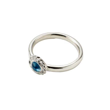 Torsion Ring Bluetopaz
