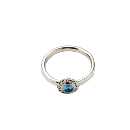 Torsion Ring Bluetopaz