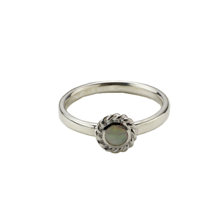 Torsion Ring Opal