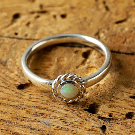 Torsion Ring Opal