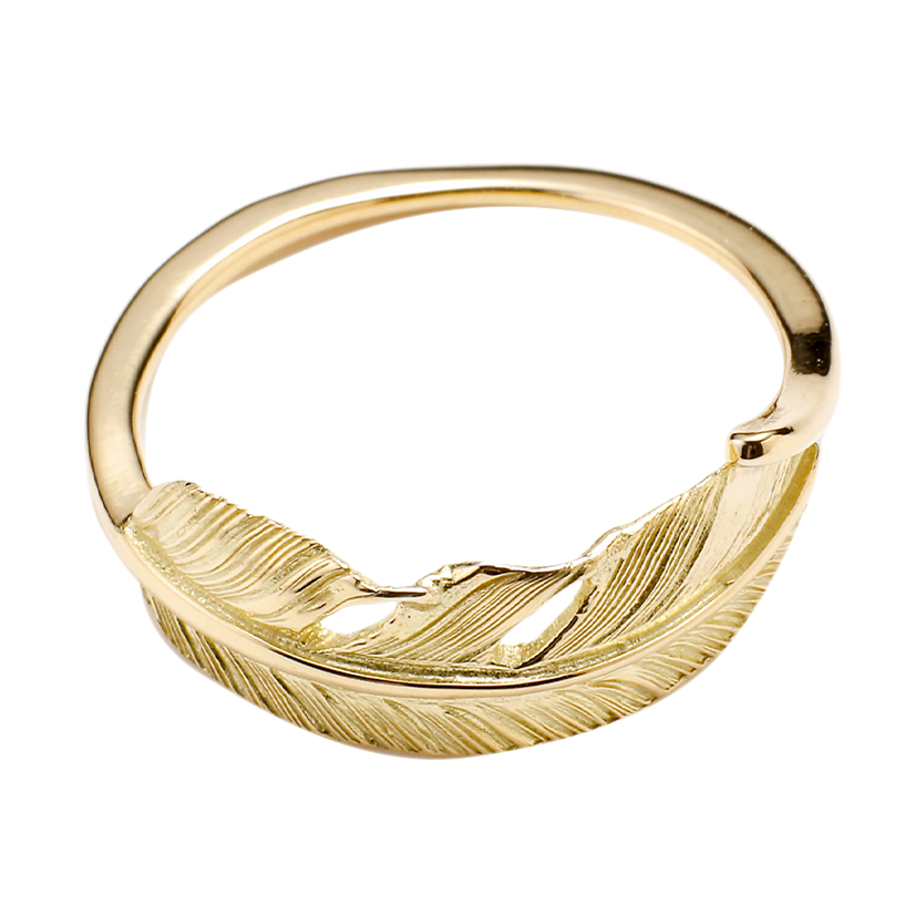 Feather Ring SS K18