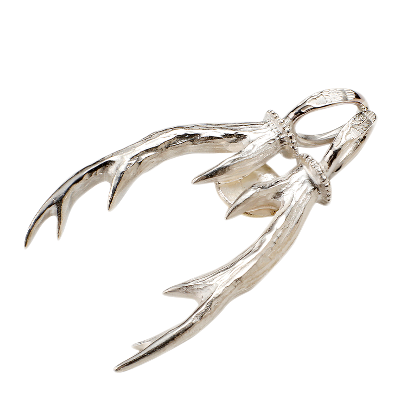 Pair Deer Horn Gold Medal