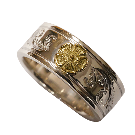 Flower ring karakusa
