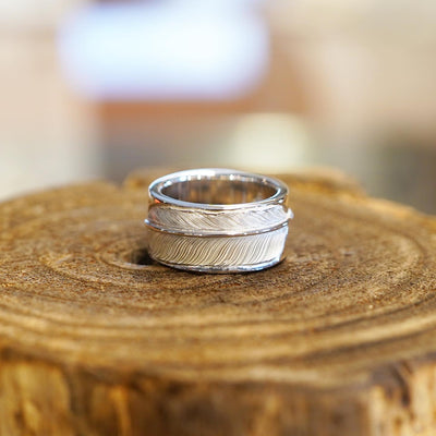 Carving Feather Ring 1