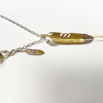 Feather 2.8 & Gold Medicine Wheel 2