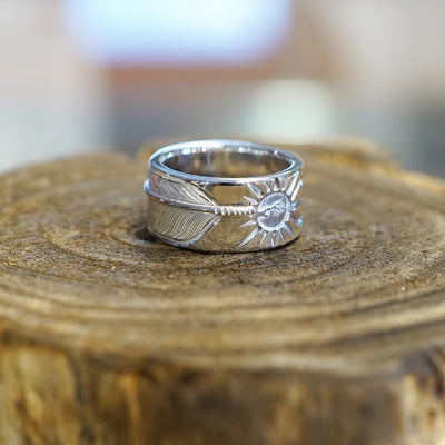 Carving Feather Ring 2
