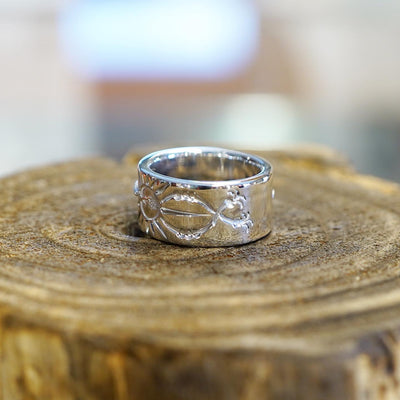 Carving Feather Ring 3