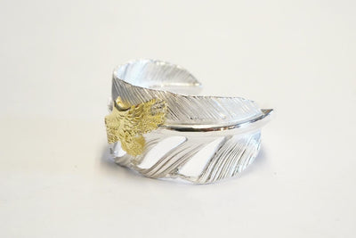 feather ring M gold eagle 2