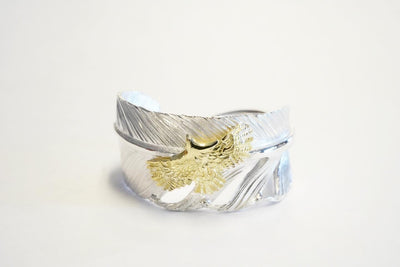 feather ring M gold eagle 1