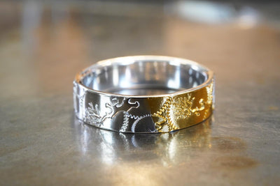 Random Wood Ring Slim 3