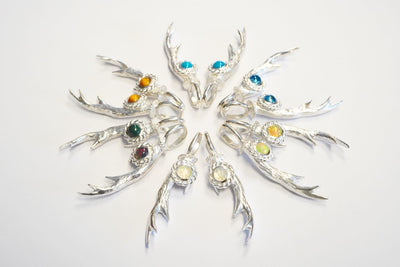 Silver Deer Horn Jewels 1