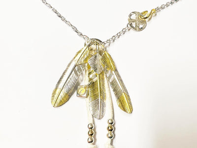 feather necklace & bangle 1
